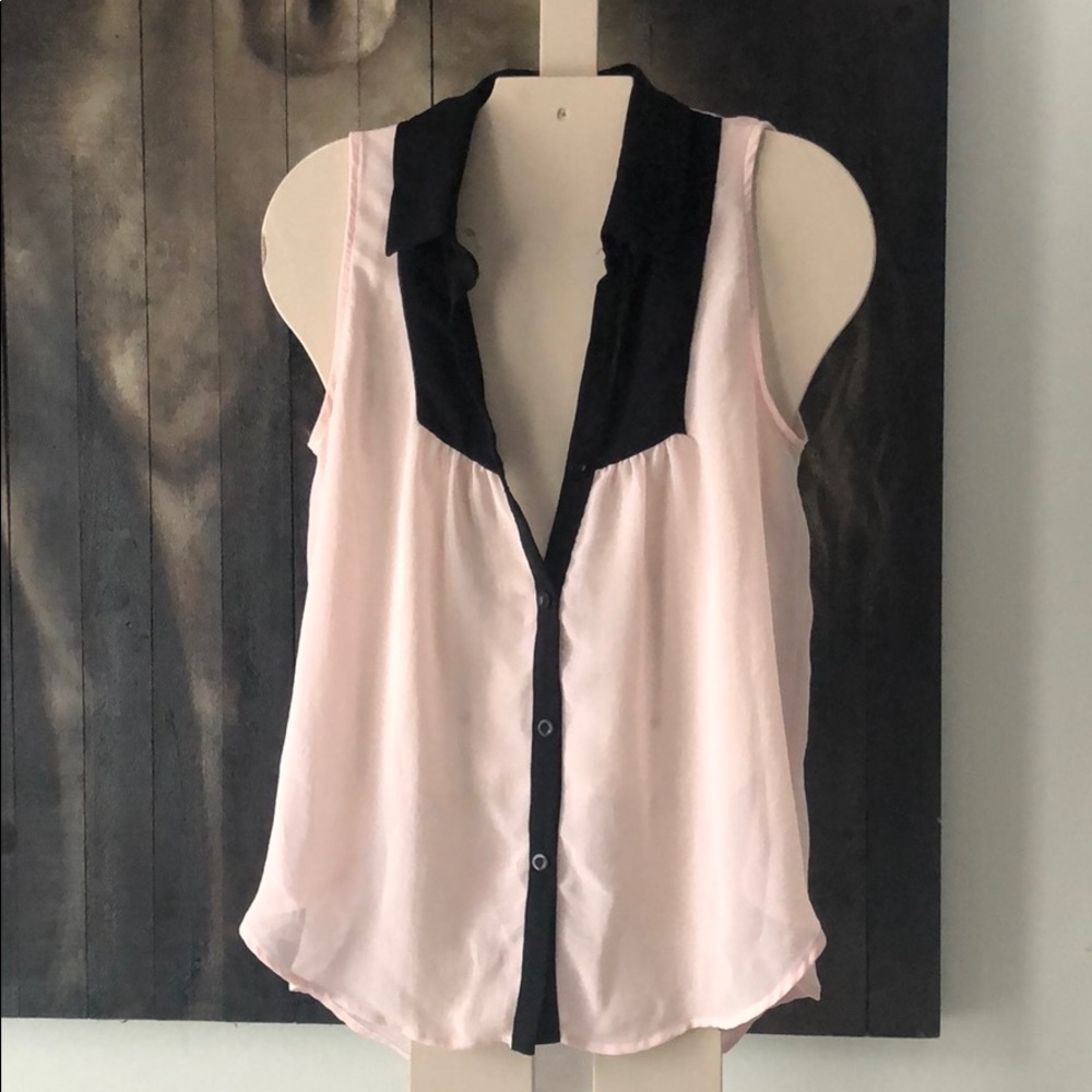 Tank Too Mesh Button Up